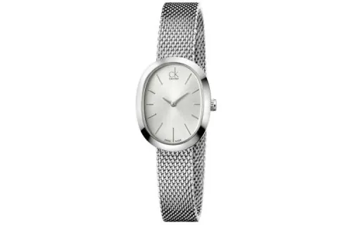 CALVIN KLEIN Wrist Watches Quartz Movement Stainless Steel Strap 24mm White Dial Women's Watch 30m Water Resistant