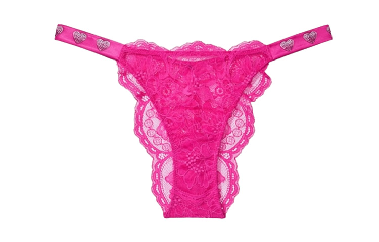 Женские трусы Victoria's Secret стринги (черные)