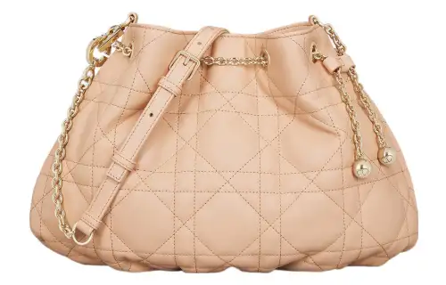 DIOR Ammi Soft Sheepskin Handbag, Crossbody Bag, Shoulder Bag Women's Light Pink