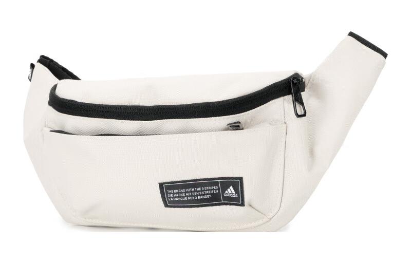 Adidas Polyester Crossbody One Shoulder Fanny Pack Regular Unisex White