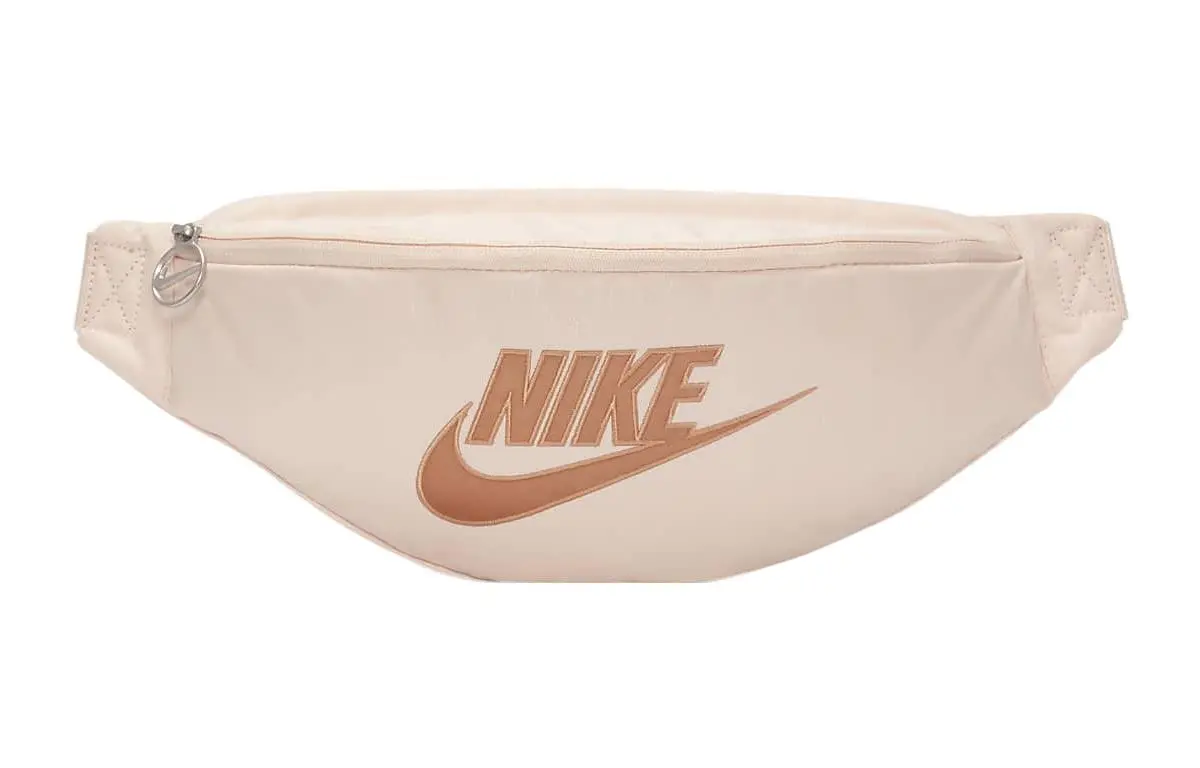 Nike Fabric Crossbody Bag, Fanny Pack Regular Women's Ice Guava & Amber Brown