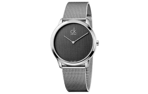 CALVIN KLEIN Wrist Watches Quartz Movement Stainless Steel Strap 40mm Gray Dial Men's Watches 30m Water Resistant