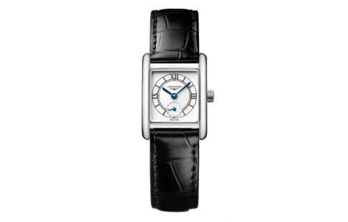 LONGINES Quartz waterproof women's watch, dial, case stainless steel, watch strap, quartz mechanism, 30meter, 29mm, 21.5mm, crocodile