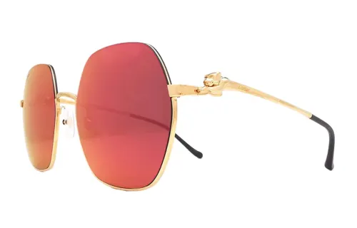 Cartier Geometric Frame Sunglasses