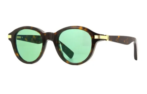 CARTIER Acetate Oval Sunglasses Men's Tortoiseshell