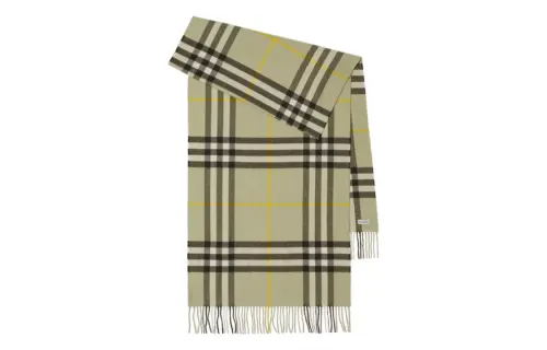 【Previous Season】checked cashmere scarf