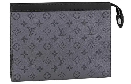 LOUIS VUITTON Pochette Voyage Monogram Eclipse Reverse Mm Gray