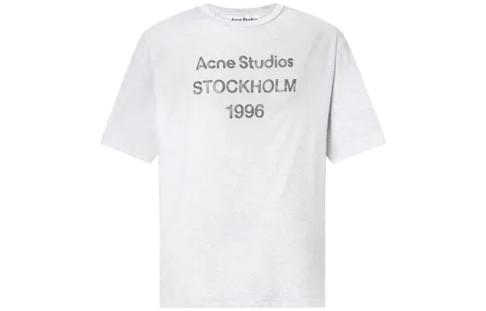 Acne Studios Logo Printed Crewneck T Shirt