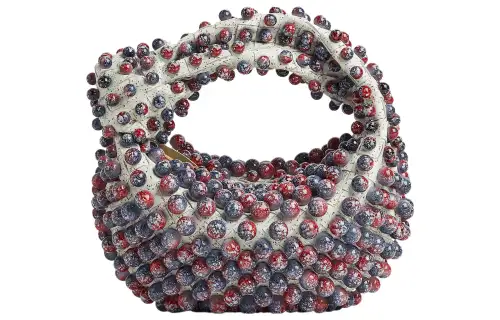 Bottega Veneta Jodie Lambskin Handbag Mini Women's Multicolor