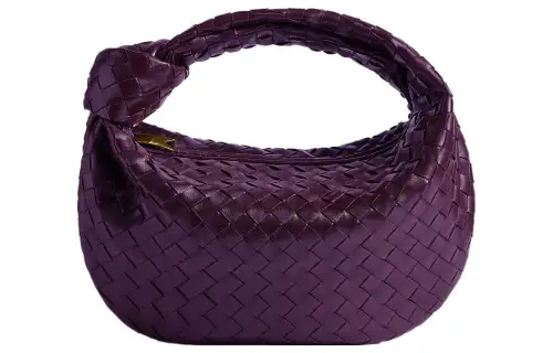 Bottega Veneta Jodie Sheepskin Shoulder Bag, Handbag Regular Women's Purple