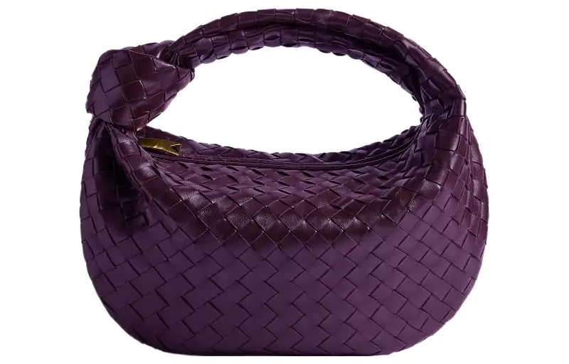 Bottega Veneta Jodie Sheepskin Shoulder Bag, Handbag Regular Women's Purple