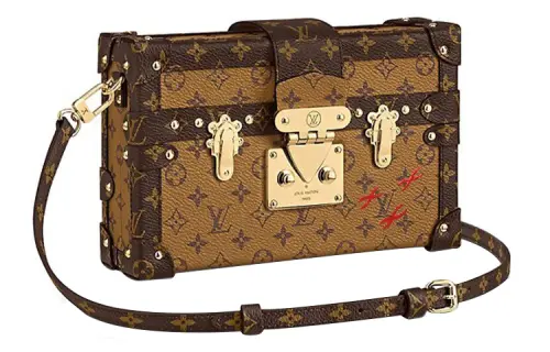 LOUIS VUITTON Coated Canvas Box Bag, Hard Box Bag, Small Square Bag, Clutch, Shoulder Bag, Crossbody Bag Women's Brown