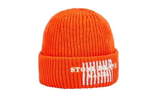 STONE ISLAND Beanies Unisex Orange
