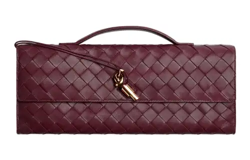 Bottega Veneta Sheepskin Clutch Regular Women's Burgundy
