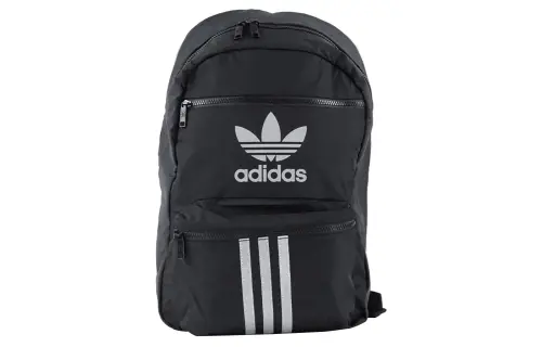 Adidas Originals Zip Closure Polyester Backpack Regular Unisex Black