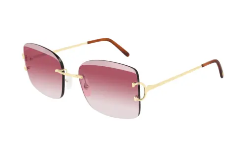 Cartier Square Rimless Sunglasses