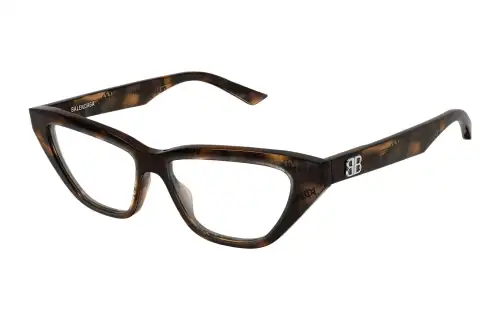 Balenciaga Plastic Cat Eye Eyeglass Frames Women's Brown