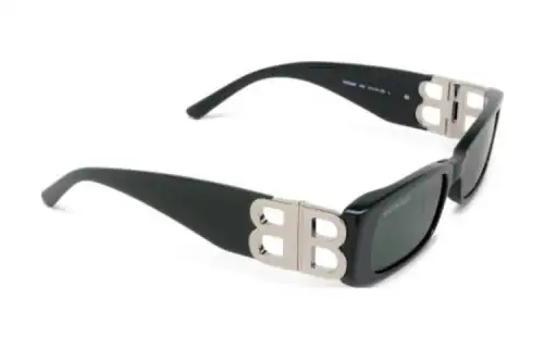 Balenciaga Dynasty Rectangular-Frame Sunglasses