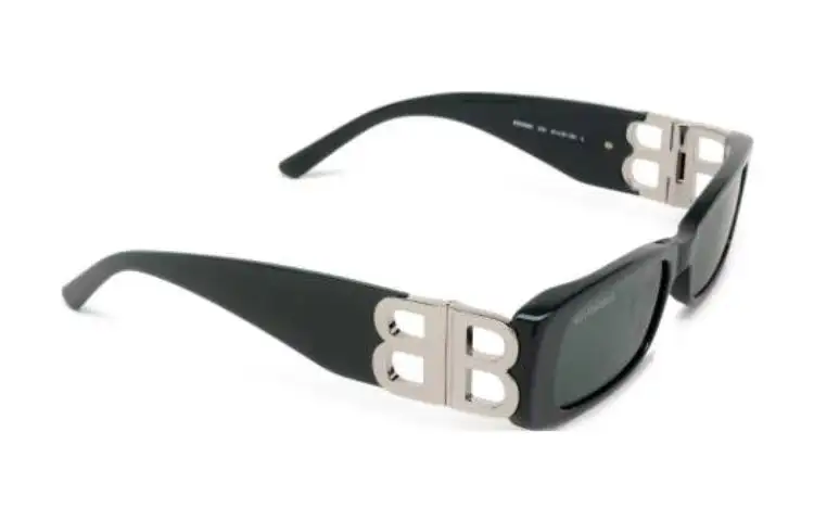 Balenciaga Dynasty Rectangular-Frame Sunglasses