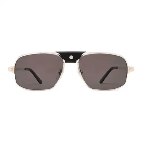 CARTIER Metal Aviator Sunglasses Men's Silver