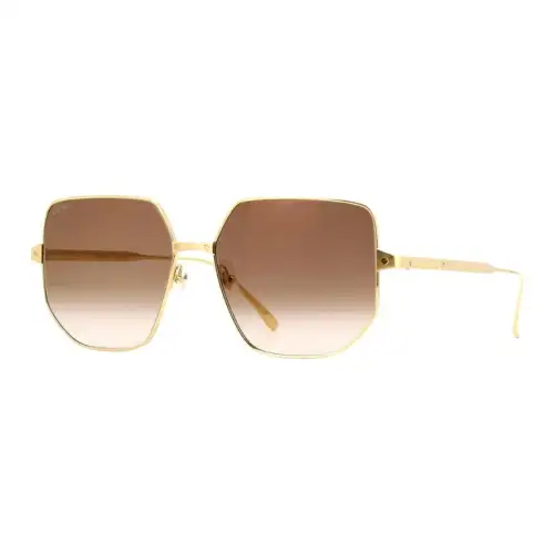 Cartier Geometric Oversized Frame Sunglasses
