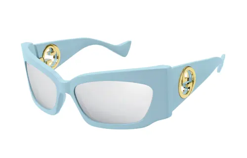 geometric-frame tinted sunglasses