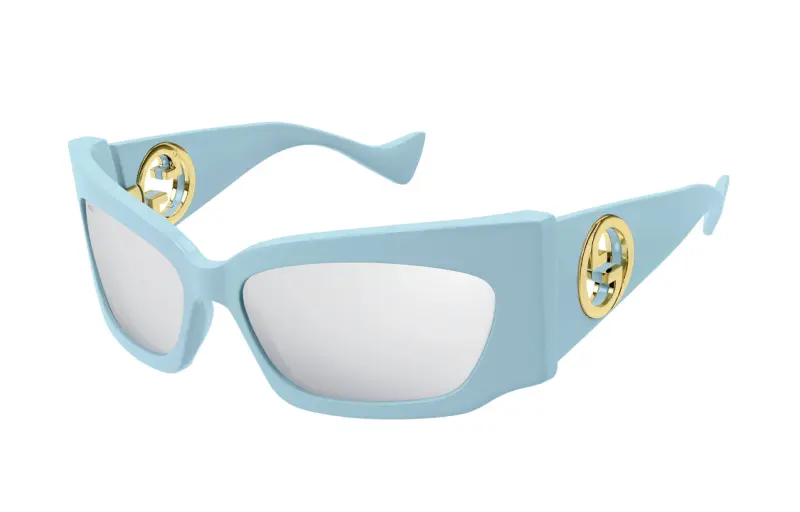 geometric-frame tinted sunglasses