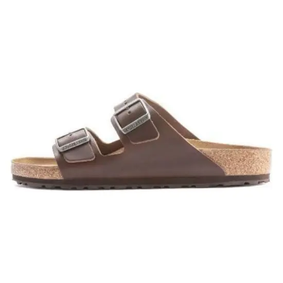 Birkenstock Arizona Grip Natural Leather 'Vintage Wood Roast'