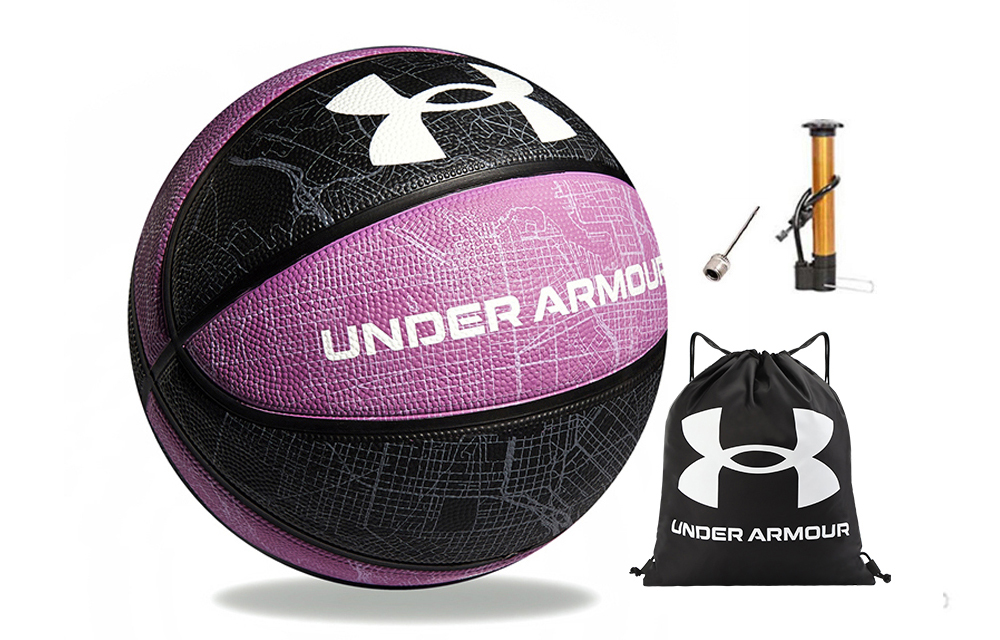 Under Armour Baltimore Maps Collection Rubber Basketball Slip Resistant Abrasion Resistant Purple Black Size 7 Ball