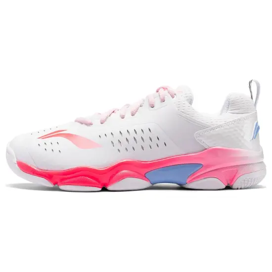 LiNing Badminton Series Low Top Training Shoes Unisex White Pink