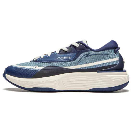 LINING SOFT WARM Casual Shoes Men Low-Top Soft Gray Blue/Dark Ship Blue