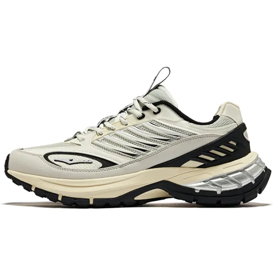 Erke Hongyu Running Shoes Men Low-Top Microcrystal White/Jet Black