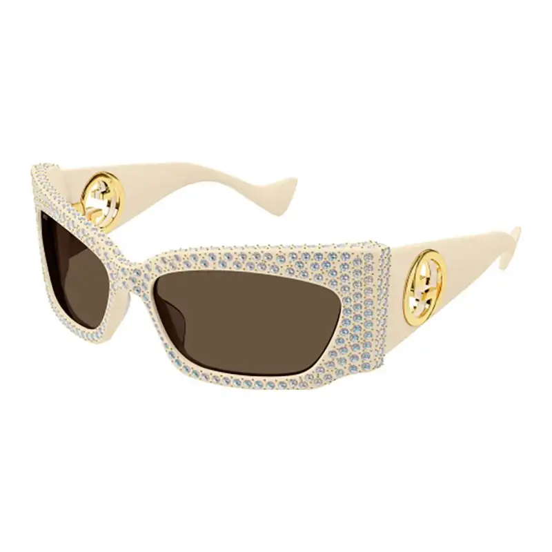 geometric-frame tinted sunglasses