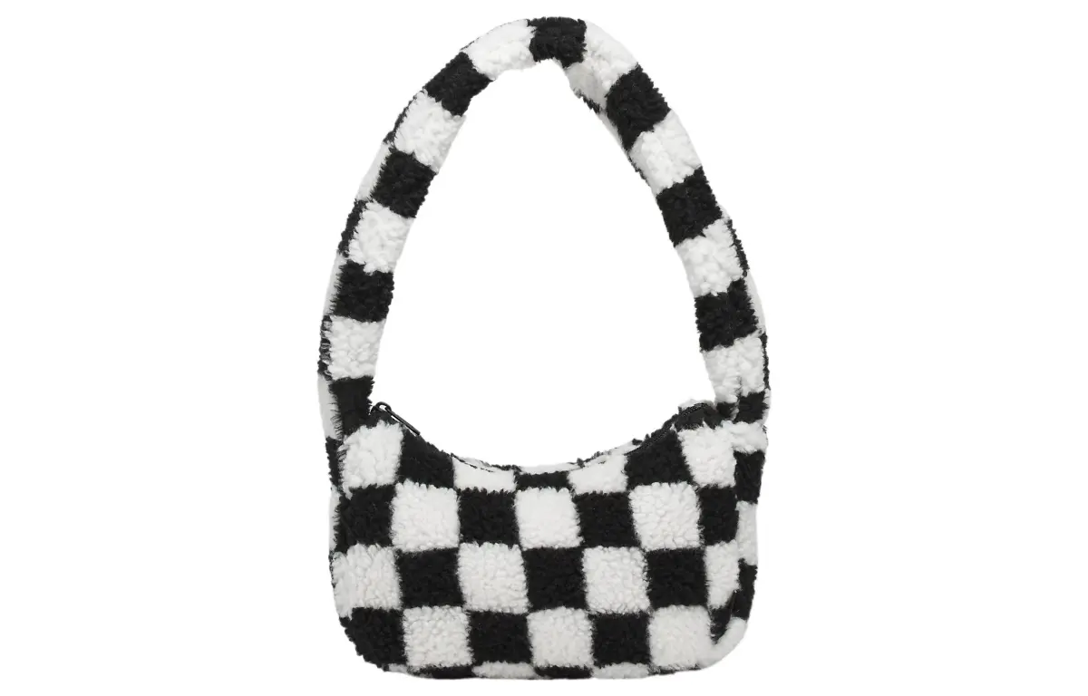 Vans Cotton Handbag, Shoulder Bag Women's Black White