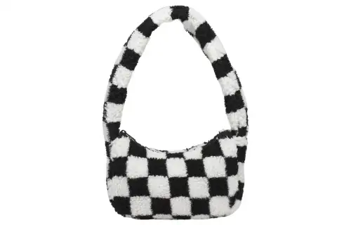 Vans Cotton Handbag, Shoulder Bag Women's Black White