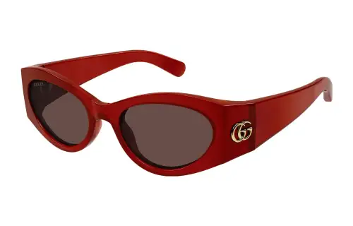 GUCCI Cat Eye Cat Eye Sunglasses Men's Red