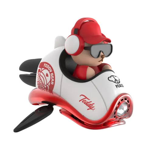 Teddy Collection Car Aromatherapy Teddy SCP-TD01 Car Perfume Car Fragrance Long-lasting Fragrance Spaceship Decorative Ornaments Fireless Aromatherapy Car Odor Removal Air Freshener USB Digital Peripheral