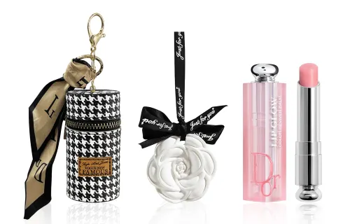 DIOR Dior houndstooth lipstick bucket makeup set, easy to color and natural complexion, formal wear + perfume trial pack/aromatherapy