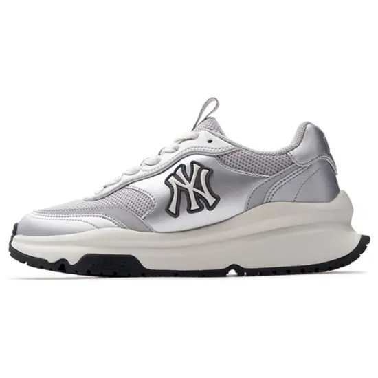 MLB Chunky Runner Running Shoes Unisex Low-Top Silver