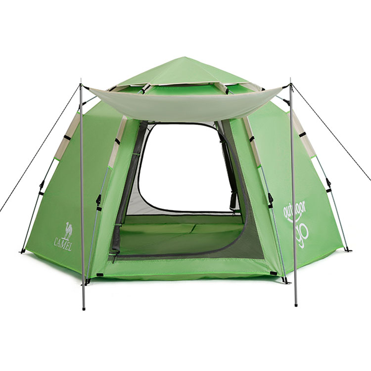 CAMEL Camping Tent Pull The Bow And Open Quickly One-bedroom Outdoor Pyramid Tent
