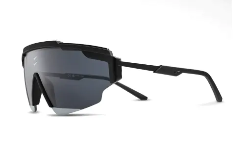 Nike Plate Frame Irregular Shape Sunglasses Unisex Black