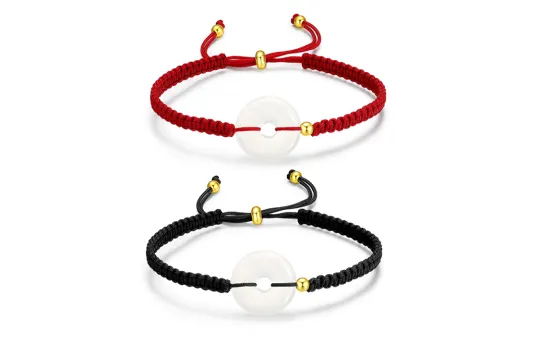 MOVER Chalcedony, Cinnabar Jade Bracelets Unisex