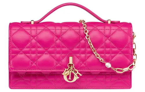 DIOR My Dior Lambskin Shoulder Bag, Crossbody Bag, Handbag Women's Rose Red