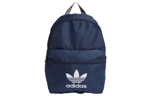 Adidas Originals Trefoil Recycled Polyester Plain Weave Fabric Backpack Unisex Midnight Indigo