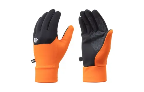 THE NORTH FACE Polyester Sports Gloves Unisex Orange/Black