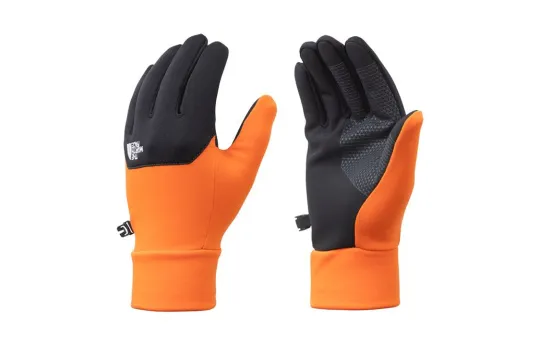 THE NORTH FACE Polyester Sports Gloves Unisex Orange/Black