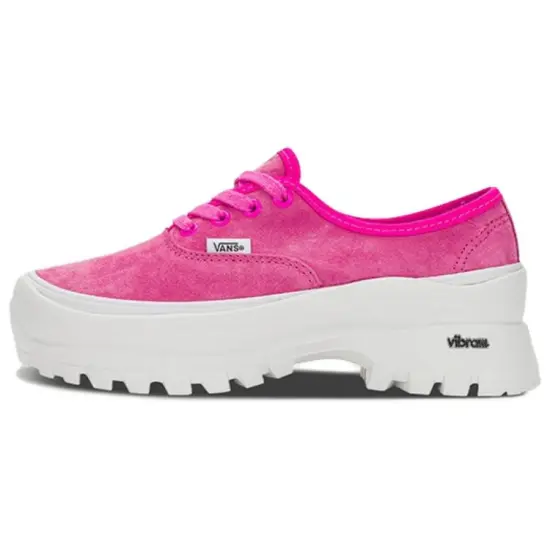Vibram X Vans Authentic Skateboarding Shoes Unisex Low-top Fuchsia