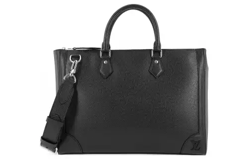LOUIS VUITTON Cow Leather Briefcase Men's
