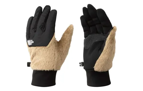 THE NORTH FACE Polyester, Polyurethane, Wool Gloves Unisex Yellow