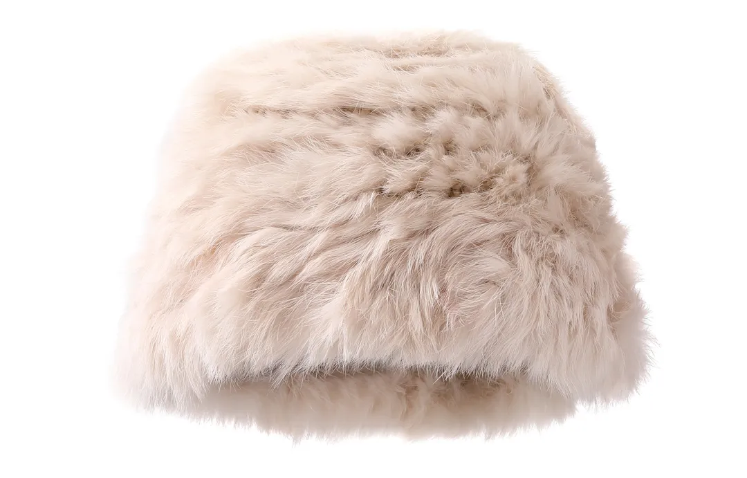 XXOFF Rabbit Fur Bucket Hats Women's